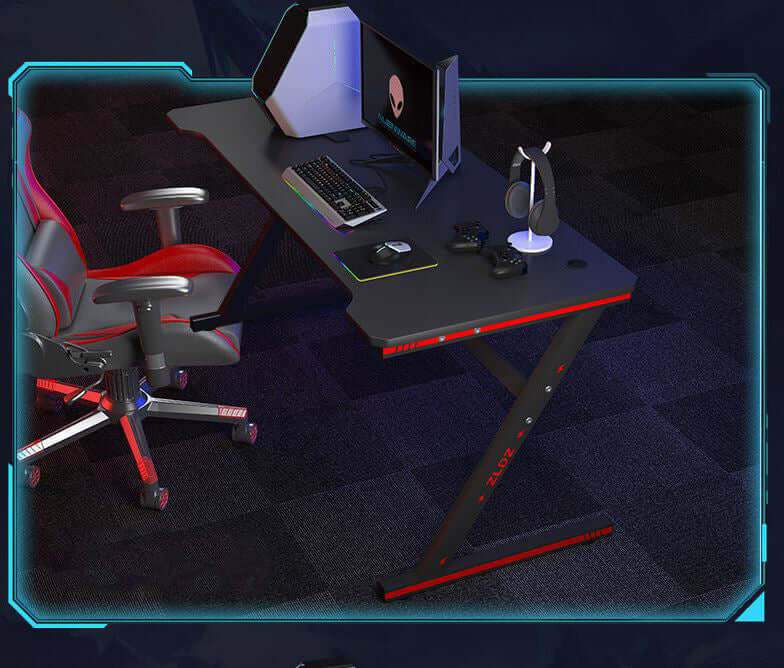 Gaming Desk 120cm Z Shape - The Shopsite