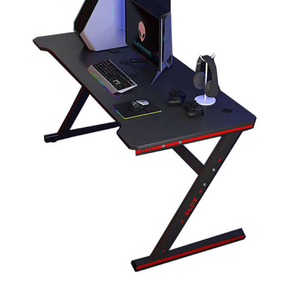 Gaming Desk showing sturdy steel construction