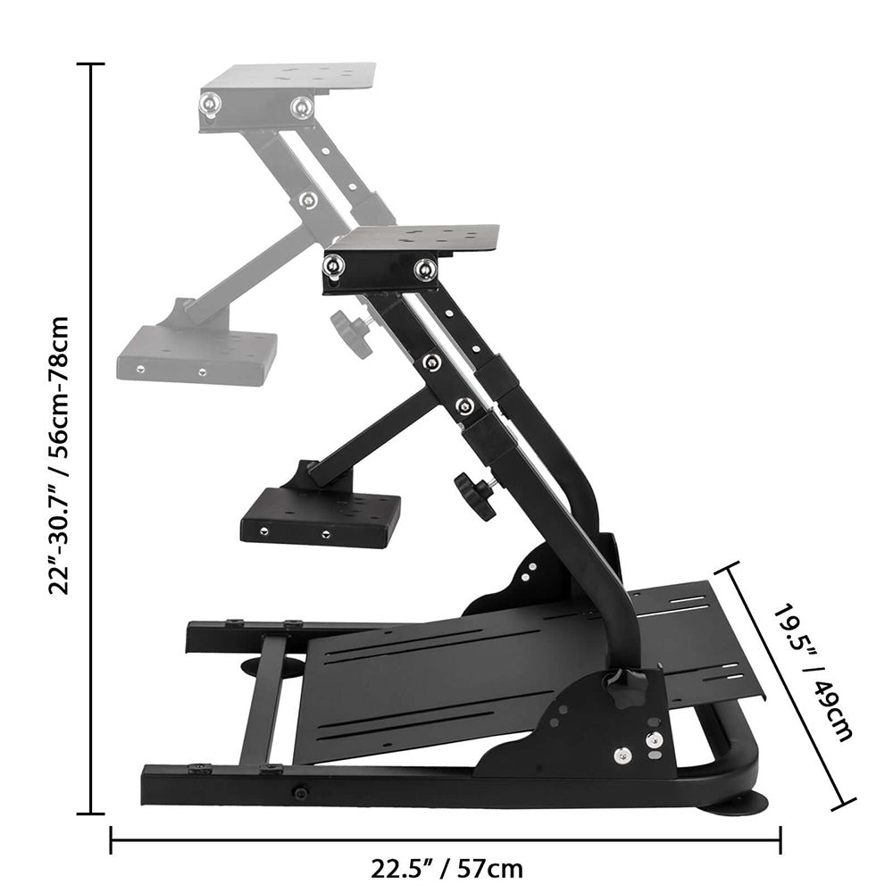 Gaming wheel stand used with office chair