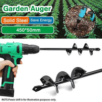 Thumbnail for Garden auger post hole digger steel bit