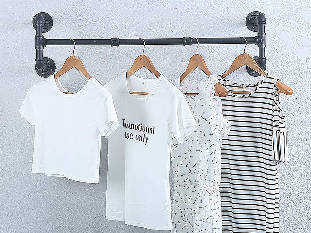 Pipe Wall Mounted Garment Rack - The Shopsite