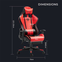 Thumbnail for Gaming Chair – Ergonomic Reclining Gaming Chair with Footrest
