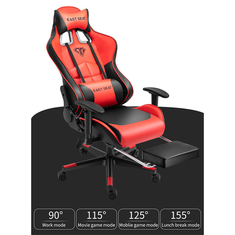 Gaming Chair – Ergonomic Reclining Gaming Chair with Footrest