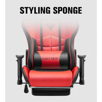 Thumbnail for Gaming Chair – Ergonomic Reclining Gaming Chair with Footrest