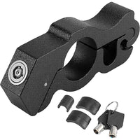 Thumbnail for Motorcycle grip lock with rubber inserts for handlebar