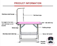 Thumbnail for Pet Grooming Table Foldable Dog Grooming Desk with Arm