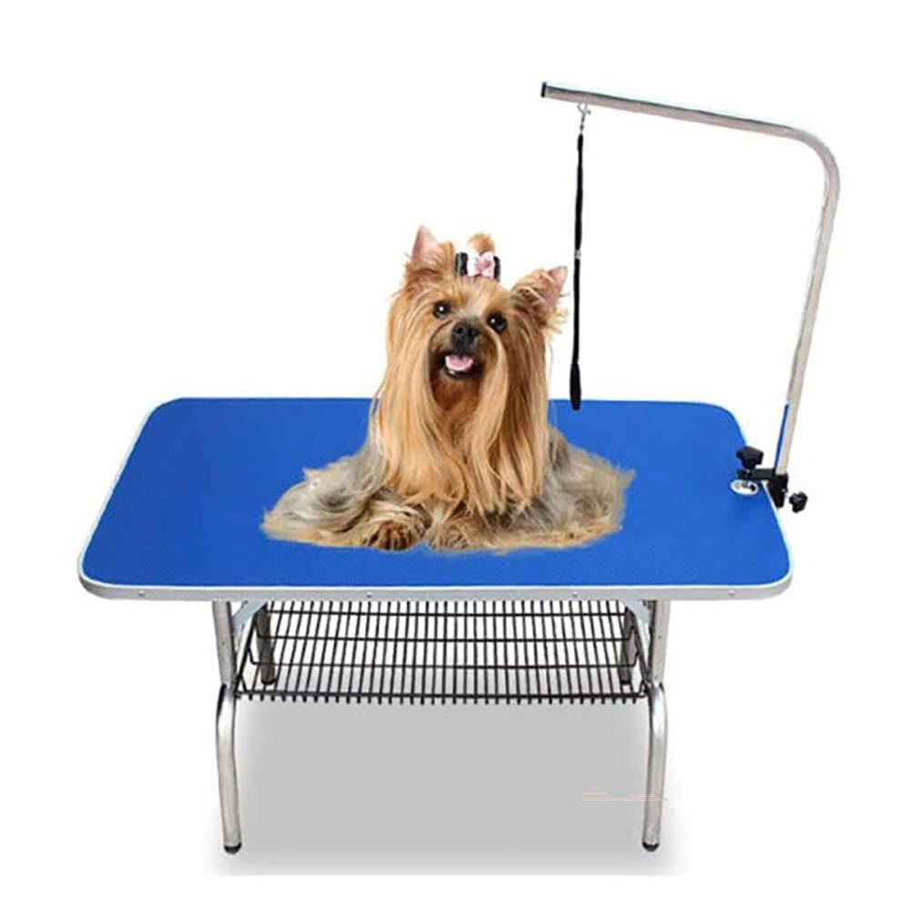 Pet Grooming Table Foldable Dog Grooming Desk with Arm