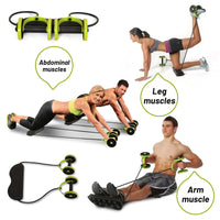 Thumbnail for Home Exercise Equipment Rollers Four Wheels Exercise Equipment Core Pull Rope Ab - The Shopsite