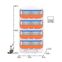 Thumbnail for Replacement for Gillette Fusion Power Men's Razor Blade Refills 12 Count