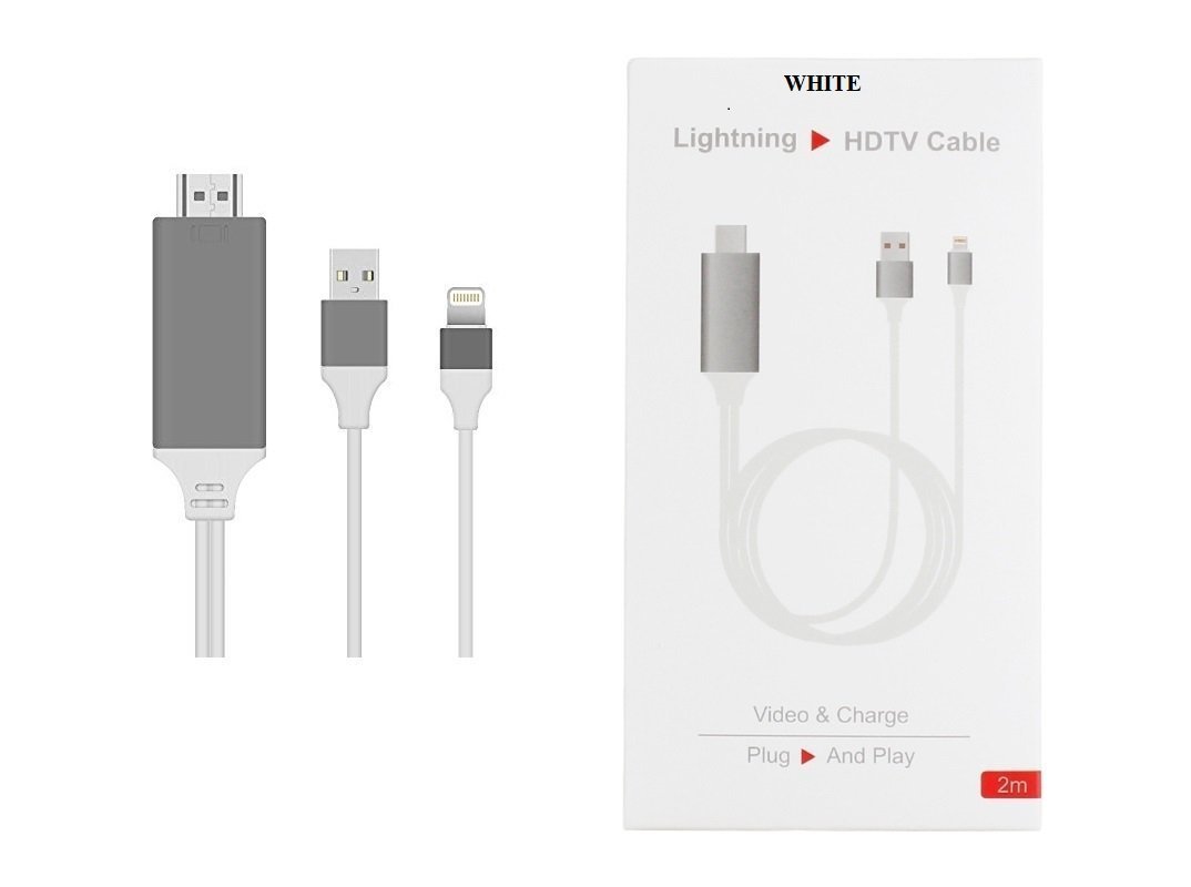 Lightning to HDMI adapter with black cable