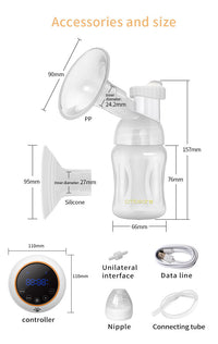 Thumbnail for Cmbear Electric Breast Pump Dual - Branded