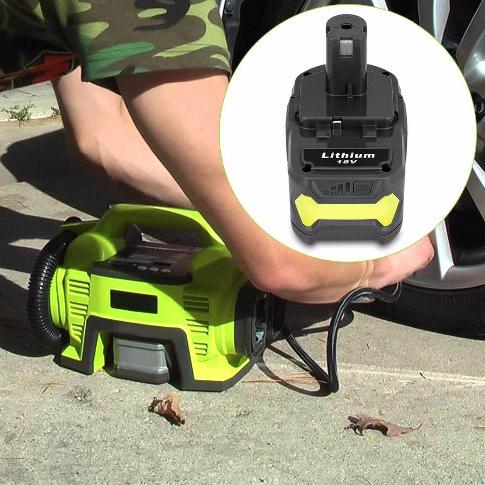 Side view of Ryobi battery charger