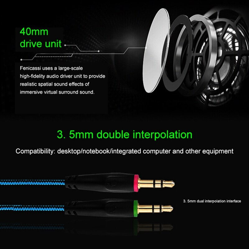 Gaming Headphones Headset for PC, Laptop, Mac, iPad - The Shopsite