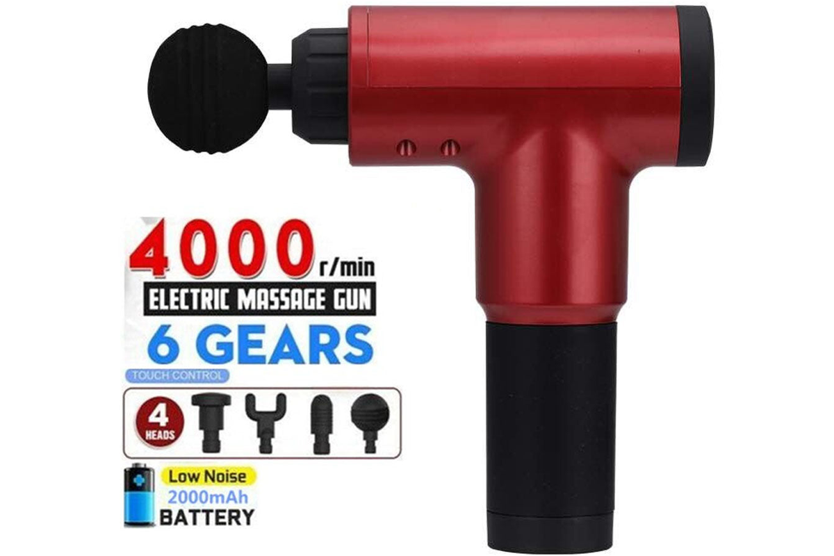 MASSAGE GUN with 4 Massage Heads