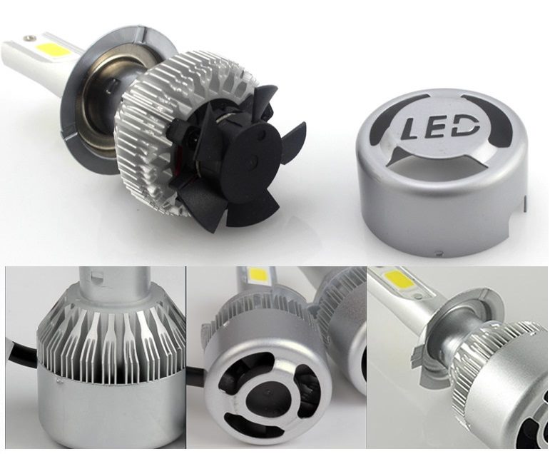 H3 Led Headlight Bulbs Fog Lights Daytime Running Lights 6000K White