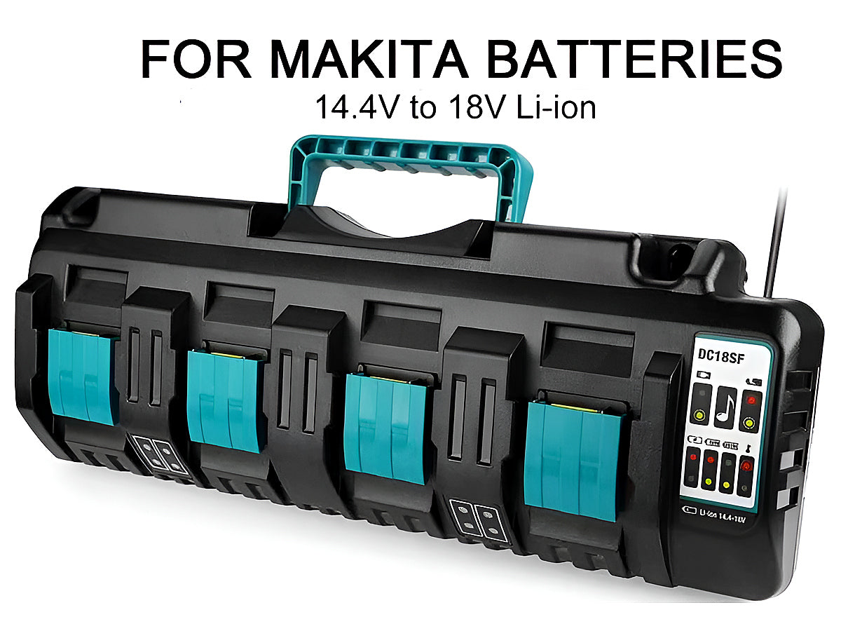 Makita battery Charger 14.4-18V Four Port Charger for Makita Battery