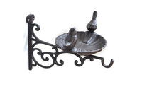 Thumbnail for Cast Iron Rustic Brown Two Birds Bath