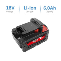 Thumbnail for Side view of replacement Milwaukee battery