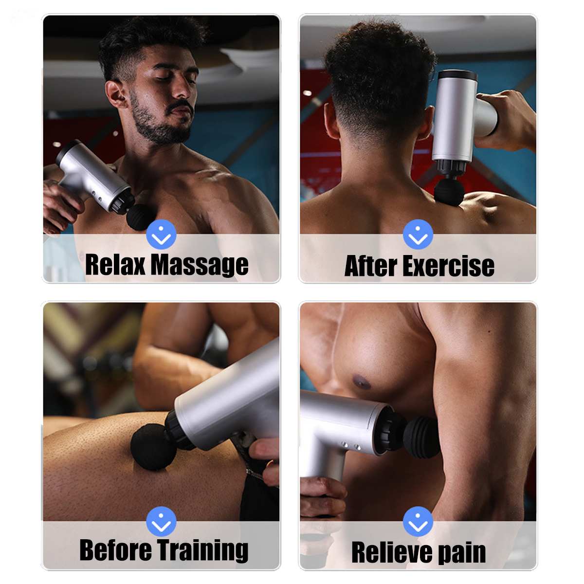 MASSAGE GUN with 4 Massage Heads