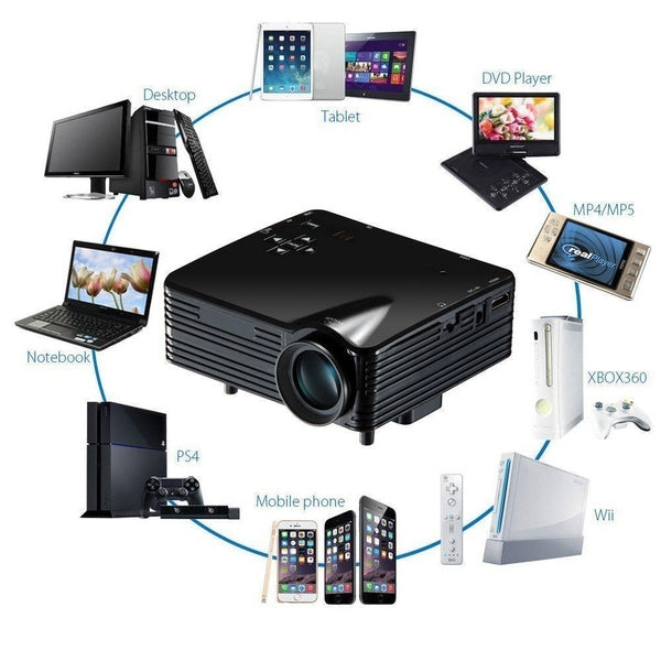 H80 Multimedia LED LCD Mini Projector