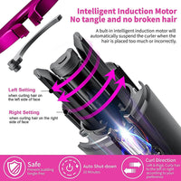Thumbnail for Cordless auto hair curler with hair clips