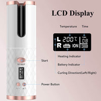 Thumbnail for Cordless Automatic Hair Curler