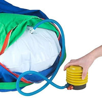 Thumbnail for Kids Hanging Hammock Swing New Complete Set Dark Blue With Green Cushion - The Shopsite