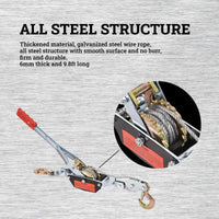 Thumbnail for Cable Winch Wire Power Puller 2T / 4000lb