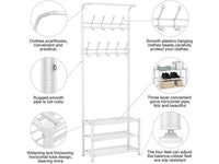 Thumbnail for Cloth Rack Garment Rack 18 Hooks 3 - Tier - The Shopsite