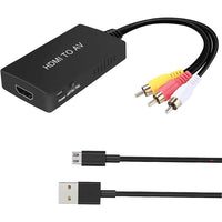 Thumbnail for HDMI to AV adapter with switch for video format selection