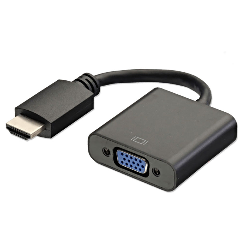 Adapter cable connected to laptop HDMI port