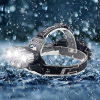 Thumbnail for Rechargeable Waterproof Headlamp Flashlight with 5 Cree LEDs