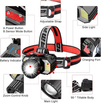 Thumbnail for Rechargeable Head Torch Headlamp