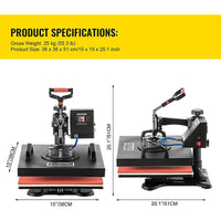 Thumbnail for Digital Heat Press Machine Transfer T-Shirt Printer - The Shopsite