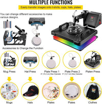 Thumbnail for Heat Press Machine Transfer T-Shirt Printer