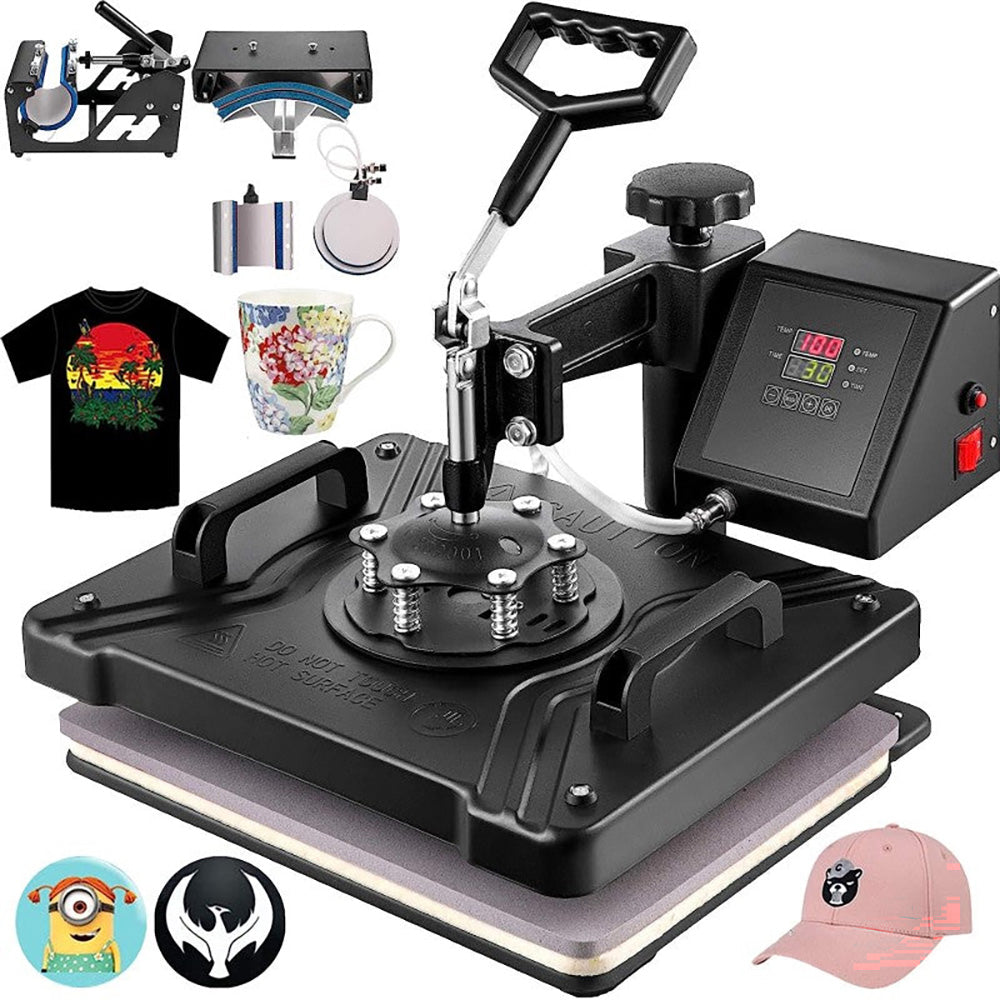 Heat press machine with user manual and accessories