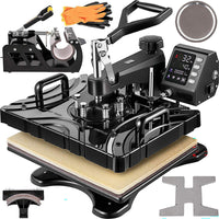 Thumbnail for Heat press machine compact design for home use