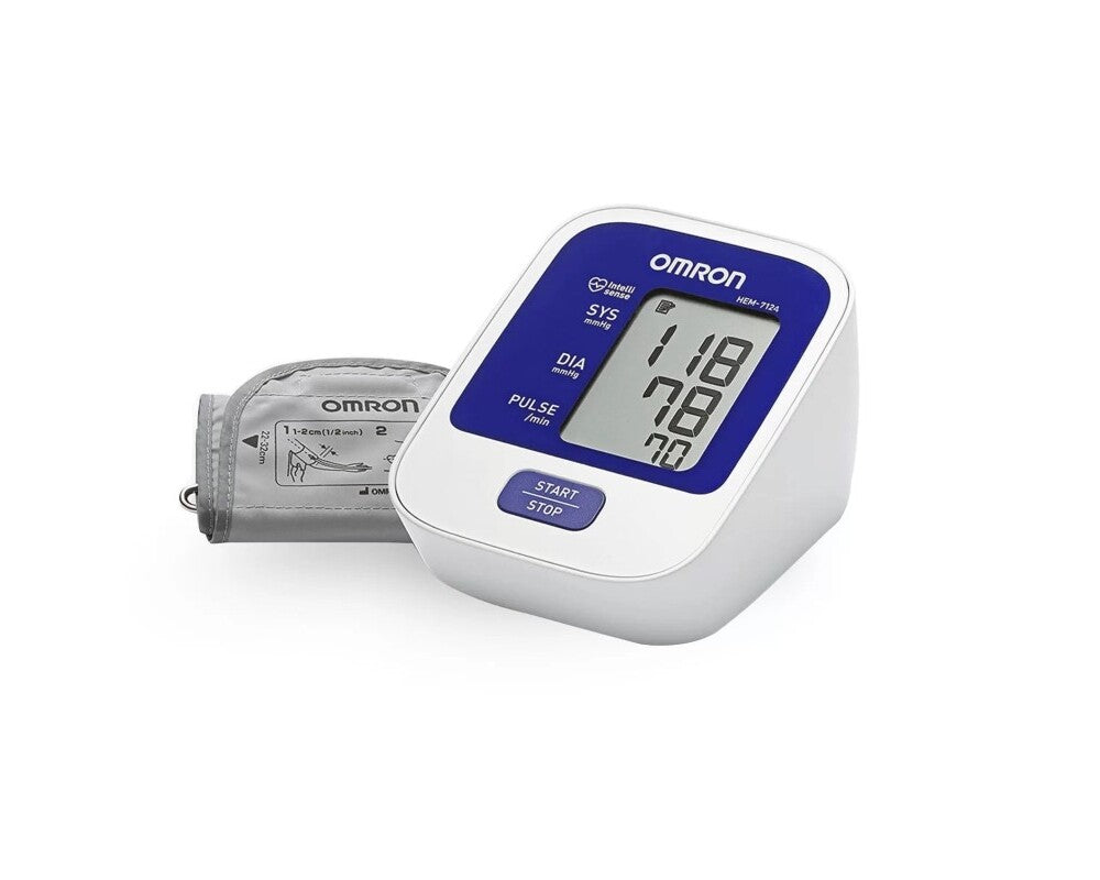 Omron blood pressure monitor packaging in NZ