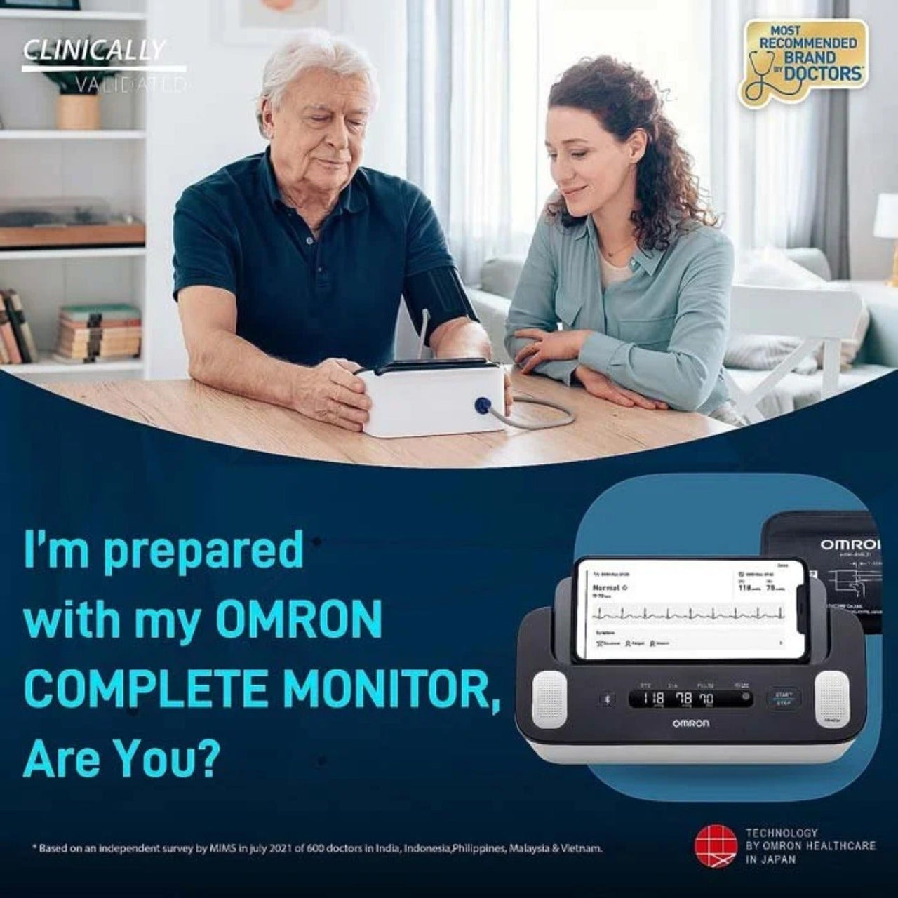 OMRON Complete blood pressure and ECG monitor