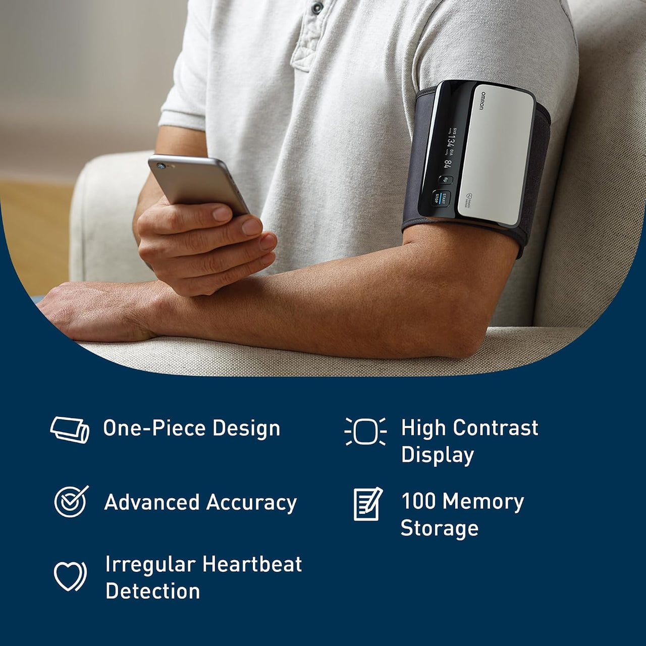 Omron HEM7600T Smart Elite+ Bluetooth Blood Pressure Monitor