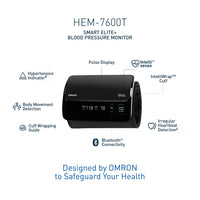 Thumbnail for Omron HEM7600T Smart Elite+ Bluetooth Blood Pressure Monitor