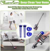 Thumbnail for Pre and Post Filters Replacement Set for Dyson SV11 Cordless Vacuum