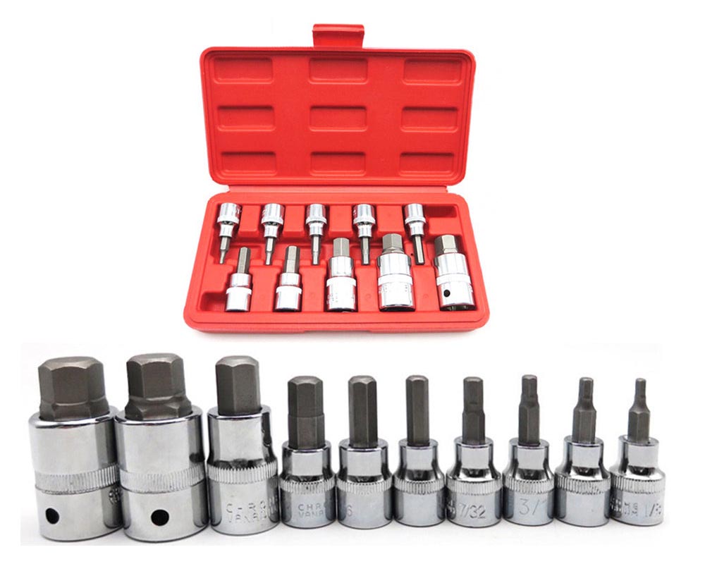 HEX Bit Socket Set - 3/8" 1/2"