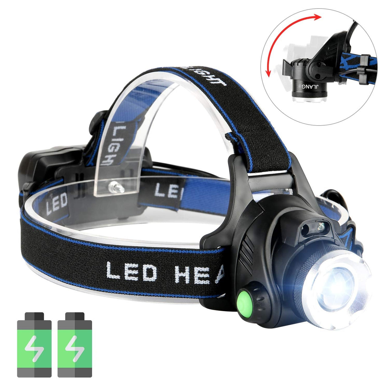 Headlamp Flashlight, Rechargeable Led Head Lamp - The Shopsite