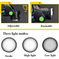 Thumbnail for Headlamp Flashlight, Rechargeable Led Head Lamp - The Shopsite