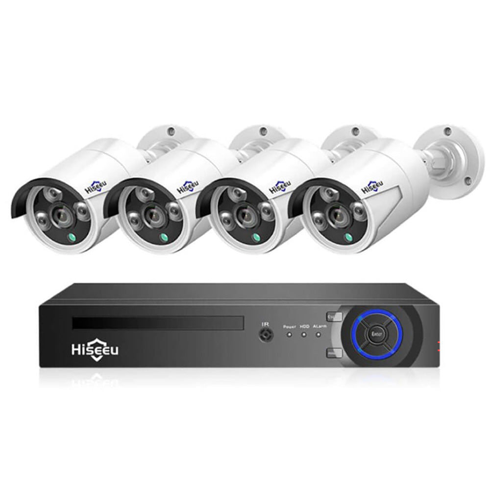Wireless security cameras mounted outdoors