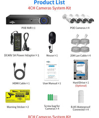 Thumbnail for POE Security Camera System 3MP
