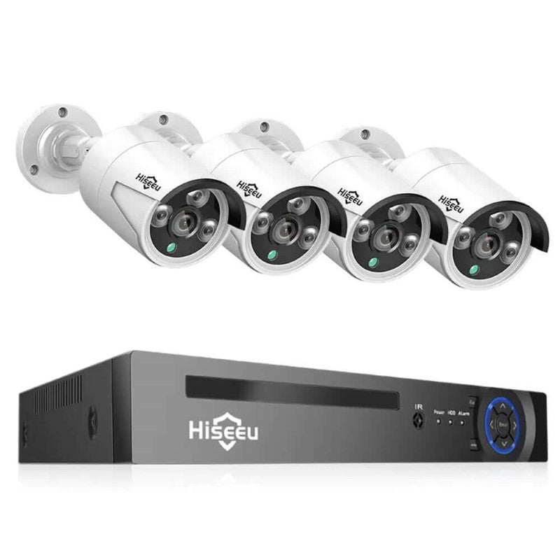 POE Security Camera System 3mp Surveillance Camera System Kit AI Face Detection - The Shopsite