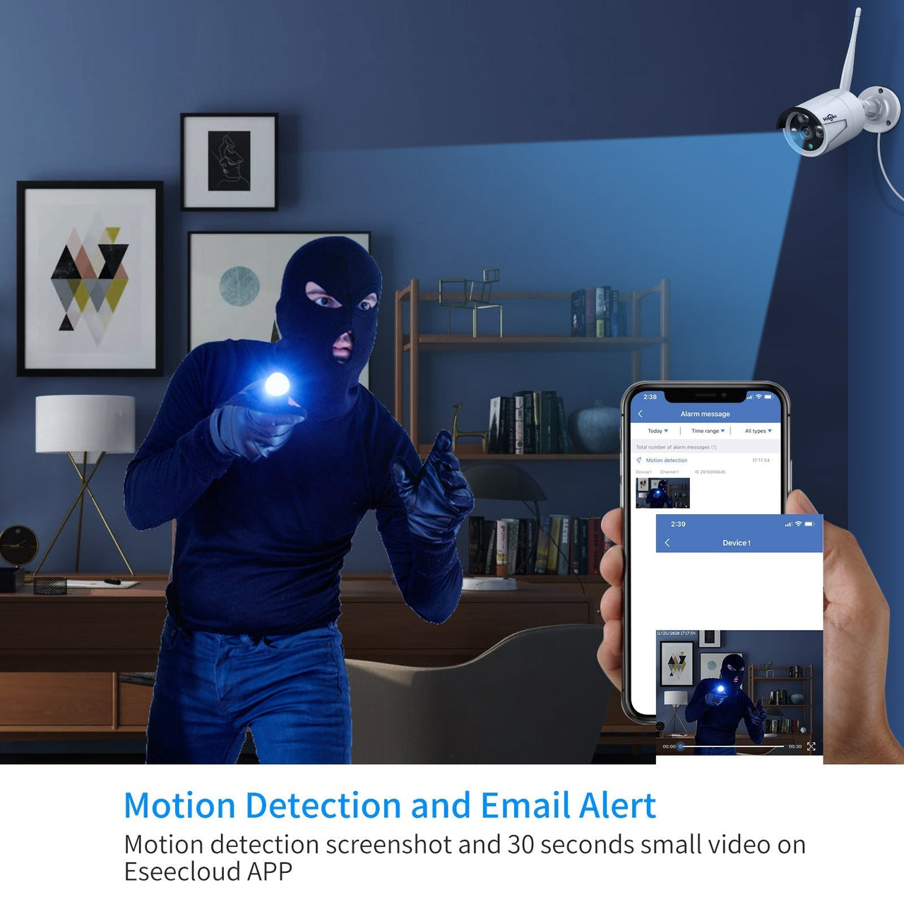 Hiseeu Wireless Security Camera System