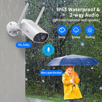 Thumbnail for Home Security Camera Rechargeable Outdoor Waterproof Security Camera + 32GB Sd Card